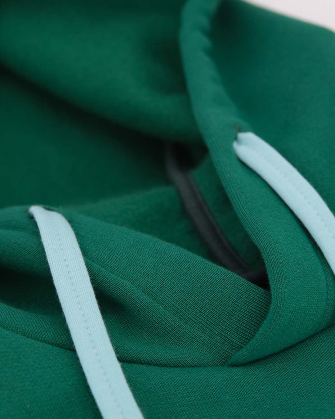 Grüner Team-Hoodie mit mintfarbenen Kordeln – Lobster, manomama